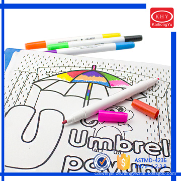 Creative customized logo 8 colors win tip permanent fabric markers